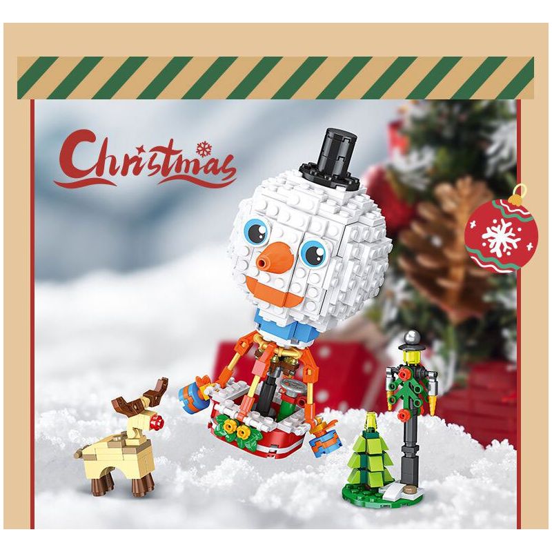 JIESTAR 59144 KHINH KHÍ CẦU NGƯỜI TUYẾT bộ đồ chơi xếp lắp ráp ghép mô hình Creator Sáng Tạo 312 khối