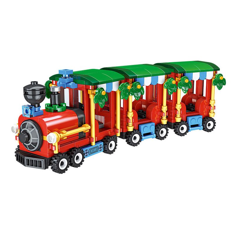 JIESTAR 59145 non Lego CHUYẾN TÀU GIÁNG SINH bộ đồ chơi xếp lắp ráp ghép mô hình Creator Sáng Tạo 385 khối