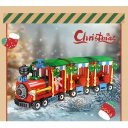 JIESTAR 59145 CHUYẾN TÀU GIÁNG SINH bộ đồ chơi xếp lắp ráp ghép mô hình Creator Sáng Tạo 385 khối