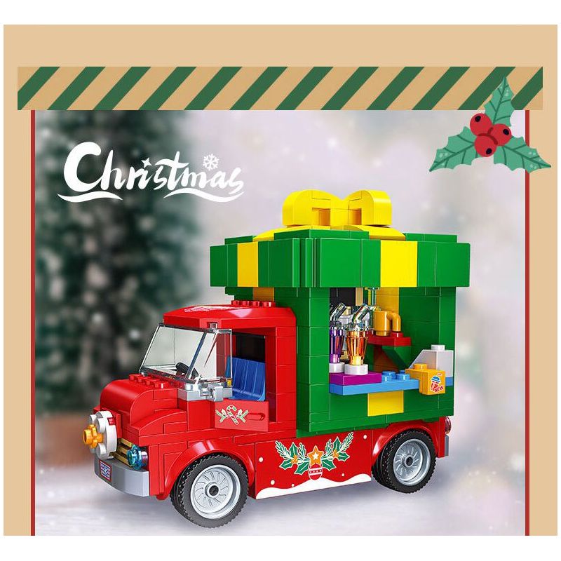 JIESTAR 59146 GIỎ QUÀ GIÁNG SINH bộ đồ chơi xếp lắp ráp ghép mô hình Creator Sáng Tạo 315 khối