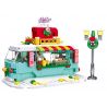 JIESTAR 59147 XE CÀ PHÊ GIÁNG SINH bộ đồ chơi xếp lắp ráp ghép mô hình Creator Sáng Tạo 327 khối