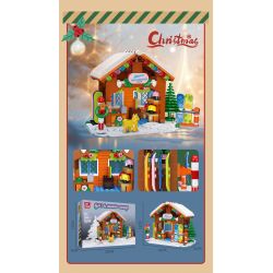 JIESTAR 59148 CỬA HÀNG TRƯỢT VÁN GIÁNG SINH bộ đồ chơi xếp lắp ráp ghép mô hình Creator Sáng Tạo 315 khối