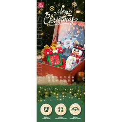 JIESTAR JJ9189 9189 ĐỒNG HỒ NGƯỜI TUYẾT bộ đồ chơi xếp lắp ráp ghép mô hình Creator SNOWMAN CLOCK Sáng Tạo 343 khối