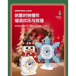 JIESTAR JJ9189 9189 ĐỒNG HỒ NGƯỜI TUYẾT bộ đồ chơi xếp lắp ráp ghép mô hình Creator SNOWMAN CLOCK Sáng Tạo 343 khối