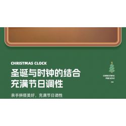 JIESTAR JJ9189 9189 ĐỒNG HỒ NGƯỜI TUYẾT bộ đồ chơi xếp lắp ráp ghép mô hình Creator SNOWMAN CLOCK Sáng Tạo 343 khối