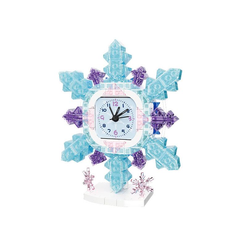 JIESTAR JJ9190 9190 non Lego ĐỒNG HỒ BÔNG TUYẾT bộ đồ chơi xếp lắp ráp ghép mô hình Creator SNOW CLOCK Sáng Tạo 392 khối