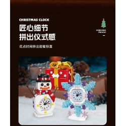 JIESTAR JJ9190 9190 ĐỒNG HỒ BÔNG TUYẾT bộ đồ chơi xếp lắp ráp ghép mô hình Creator SNOW CLOCK Sáng Tạo 392 khối