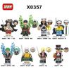 XINH X0357 0357 2070 2071 2072 2073 2074 2075 2076 2077 NHÂN VẬT NHỎ ONE PIECE 8 LOẠI bộ đồ chơi xếp lắp ráp ghép mô hình Movie & Game Phim Và Trò Chơi