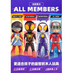BLOKEES 74820 SPIDER-MAN FRIENDS PHIÊN BẢN TUYỆT VỜI PHẦN 3 MILES bộ đồ chơi xếp lắp ráp ghép mô hình Super Heroes Siêu Nhân Anh Hùng