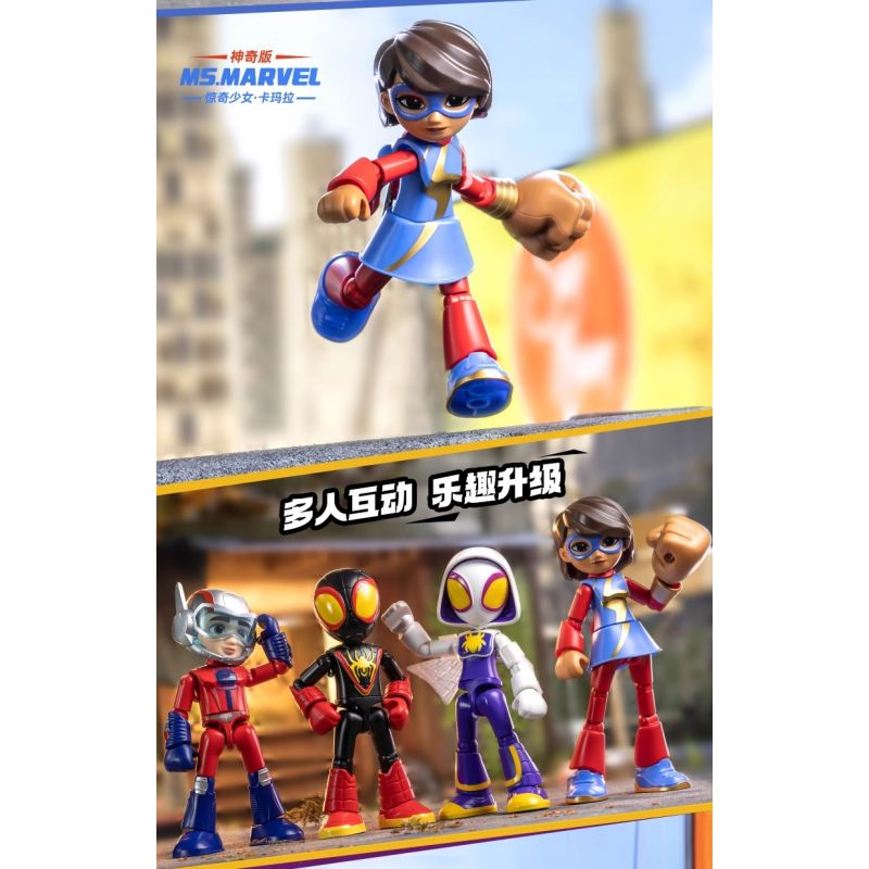 BLOKEES 74821 SPIDER-MAN FRIENDS MAGIC EDITION PHẦN 3 GHOST GWEN bộ đồ chơi xếp lắp ráp ghép mô hình Super Heroes Siêu Nhân Anh Hùng