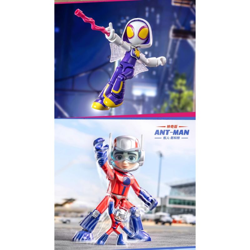 BLOKEES 74822 SPIDER-MAN SIDEKICKS AMAZING EDITION PHẦN 3 ANT-MAN SCOTT bộ đồ chơi xếp lắp ráp ghép mô hình Super Heroes Siêu Nhân Anh Hùng