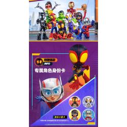BLOKEES 74822 SPIDER-MAN SIDEKICKS AMAZING EDITION PHẦN 3 ANT-MAN SCOTT bộ đồ chơi xếp lắp ráp ghép mô hình Super Heroes Siêu Nhân Anh Hùng