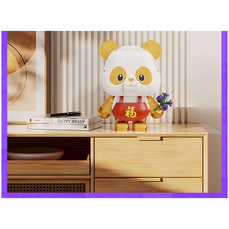 PANTASY 11029 COFCO FU BAOER PHIÊN BẢN KỶ NIỆM 1 NĂM FULINMEN ĐỒNG THƯƠNG HIỆU bộ đồ chơi xếp lắp ráp ghép mô hình 800 khối