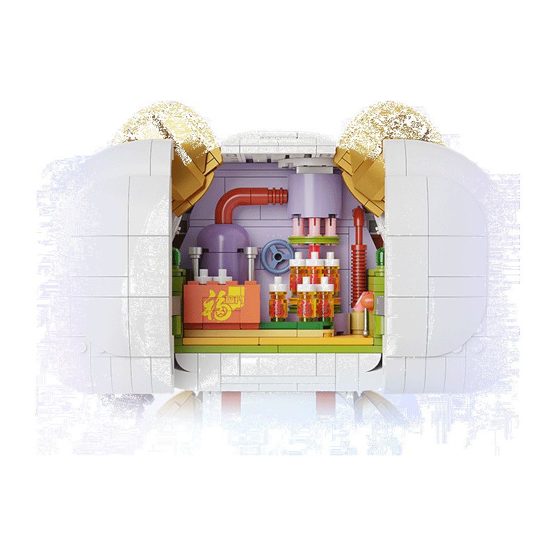 PANTASY 11029 COFCO FU BAOER PHIÊN BẢN KỶ NIỆM 1 NĂM FULINMEN ĐỒNG THƯƠNG HIỆU bộ đồ chơi xếp lắp ráp ghép mô hình 800 khối