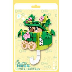 Bozhi 81143 MÓC TREO CHÌA KHÓA THÚ VỊ 6 CƯNG DỄ THƯƠNG HEDGEHOG BERRY CAPIBARA HAMSTER TUANTUAN WHITE BEAR NUOMI PENGUIN DUDE CORGI BEAN BAG bộ đồ chơi xếp lắp ráp ghép mô hình Gear FUN KEY HANGING Đồ Lắp Ghép 729 khối