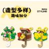 Bozhi 81143 MÓC TREO CHÌA KHÓA THÚ VỊ 6 CƯNG DỄ THƯƠNG HEDGEHOG BERRY CAPIBARA HAMSTER TUANTUAN WHITE BEAR NUOMI PENGUIN DUDE CORGI BEAN BAG bộ đồ chơi xếp lắp ráp ghép mô hình Gear FUN KEY HANGING Đồ Lắp Ghép 729 khối