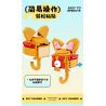 Bozhi 81143 MÓC TREO CHÌA KHÓA THÚ VỊ 6 CƯNG DỄ THƯƠNG HEDGEHOG BERRY CAPIBARA HAMSTER TUANTUAN WHITE BEAR NUOMI PENGUIN DUDE CORGI BEAN BAG bộ đồ chơi xếp lắp ráp ghép mô hình Gear FUN KEY HANGING Đồ Lắp Ghép 729 khối