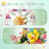 Bozhi 81138 HỘP NHẠC THIÊN ĐƯỜNG ĐẦY MÀU SẮC bộ đồ chơi xếp lắp ráp ghép mô hình FLOWER FERRIS WHEEL MUSIC BOX 364 khối