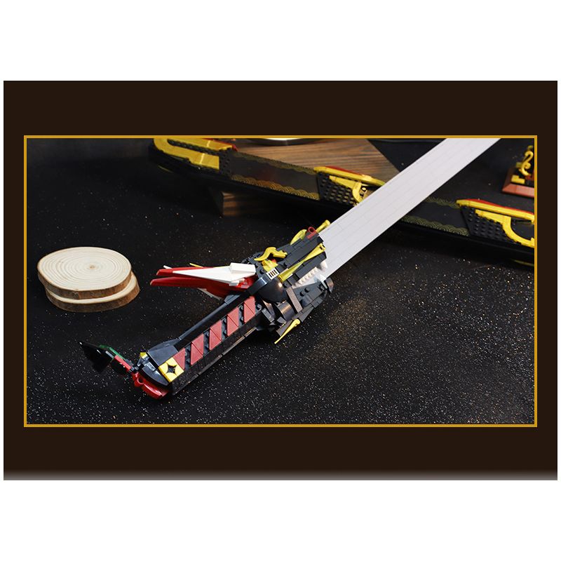 Bozhi 88047 THANH KIẾM ĂN RỒNG NGỌC ĐEN bộ đồ chơi xếp lắp ráp ghép mô hình WEAPON 998 khối