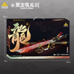 Bozhi 88047 THANH KIẾM ĂN RỒNG NGỌC ĐEN bộ đồ chơi xếp lắp ráp ghép mô hình WEAPON 998 khối