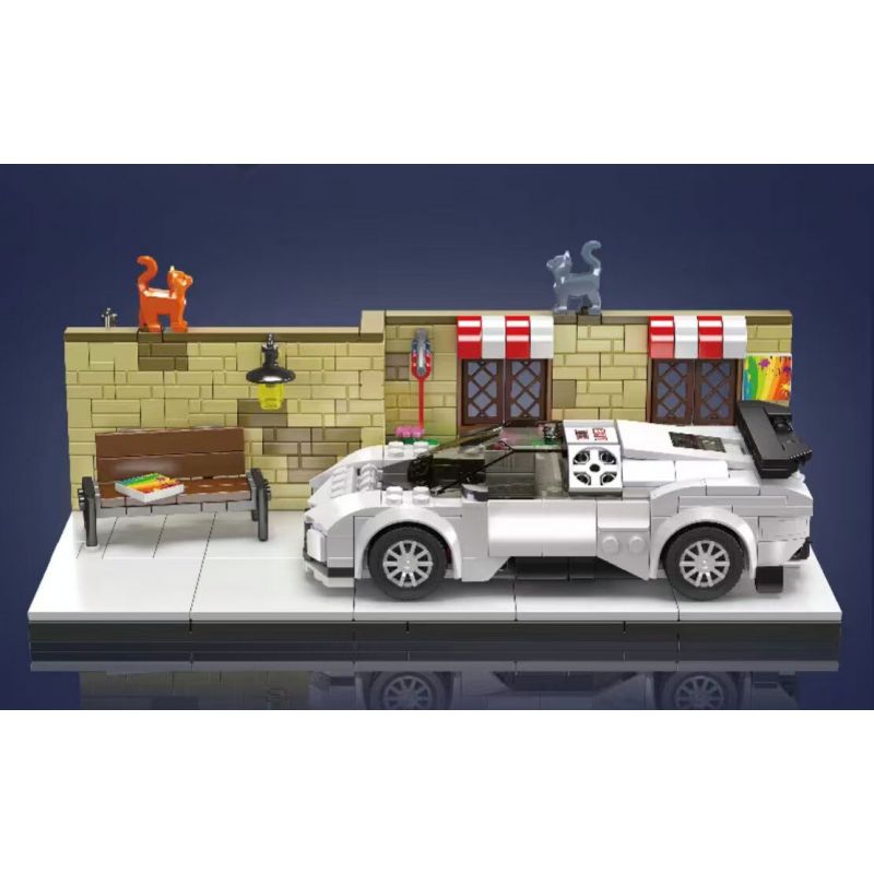 MouldKing 24065 Mould King 24065 SIÊU XE CENTODIECI TRÊN ĐƯỜNG PHỐ bộ đồ chơi xếp lắp ráp ghép mô hình Technic STREET SIDE CENTODIECI Kỹ Thuật Công Nghệ Cao Mô Hình Phương Tiện 588 khối