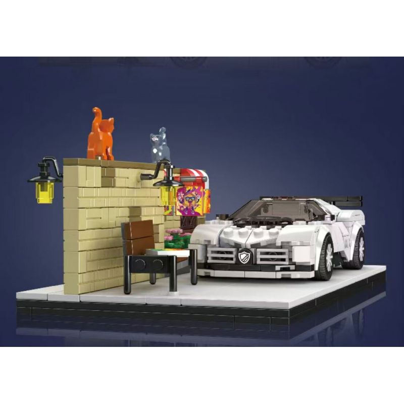 MouldKing 24065 Mould King 24065 SIÊU XE CENTODIECI TRÊN ĐƯỜNG PHỐ bộ đồ chơi xếp lắp ráp ghép mô hình Technic STREET SIDE CENTODIECI Kỹ Thuật Công Nghệ Cao Mô Hình Phương Tiện 588 khối