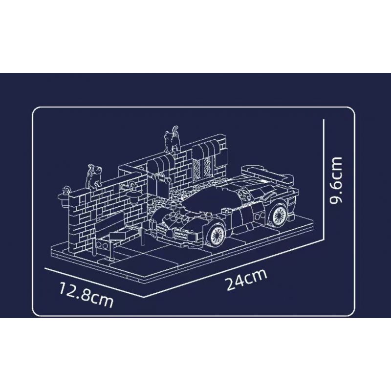 MouldKing 24065 Mould King 24065 SIÊU XE CENTODIECI TRÊN ĐƯỜNG PHỐ bộ đồ chơi xếp lắp ráp ghép mô hình Technic STREET SIDE CENTODIECI Kỹ Thuật Công Nghệ Cao Mô Hình Phương Tiện 588 khối