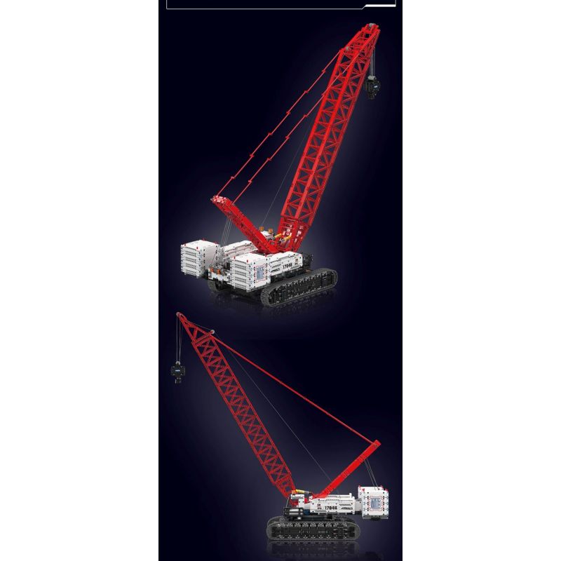 MouldKing 17046 Mould King 17046 CẦN CẨU BÁNH XÍCH WACKER 16000 bộ đồ chơi xếp lắp ráp ghép mô hình Technic WACKER 16000 CRAWER CRANE Kỹ Thuật Công Nghệ Cao Mô Hình Phương Tiện 4494 khối