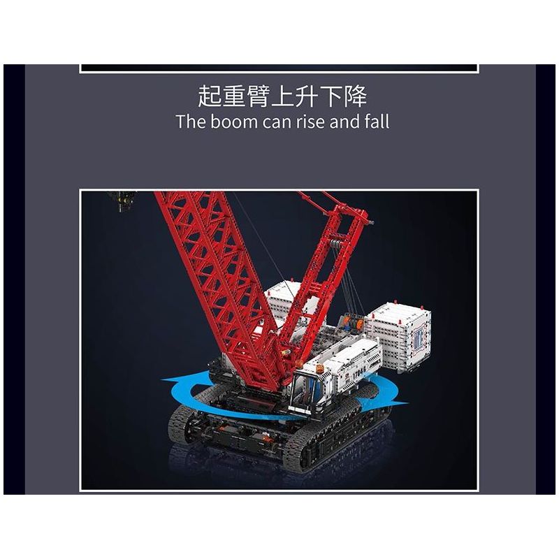 MouldKing 17046 Mould King 17046 CẦN CẨU BÁNH XÍCH WACKER 16000 bộ đồ chơi xếp lắp ráp ghép mô hình Technic WACKER 16000 CRAWER CRANE Kỹ Thuật Công Nghệ Cao Mô Hình Phương Tiện 4494 khối