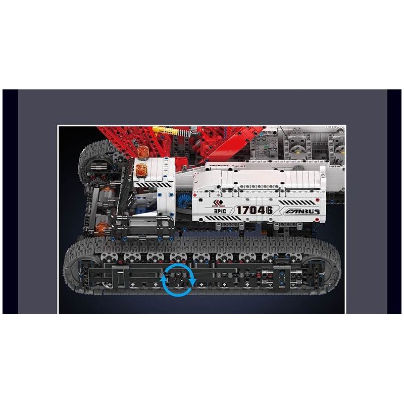 MouldKing 17046 Mould King 17046 CẦN CẨU BÁNH XÍCH WACKER 16000 bộ đồ chơi xếp lắp ráp ghép mô hình Technic WACKER 16000 CRAWER CRANE Kỹ Thuật Công Nghệ Cao Mô Hình Phương Tiện 4494 khối