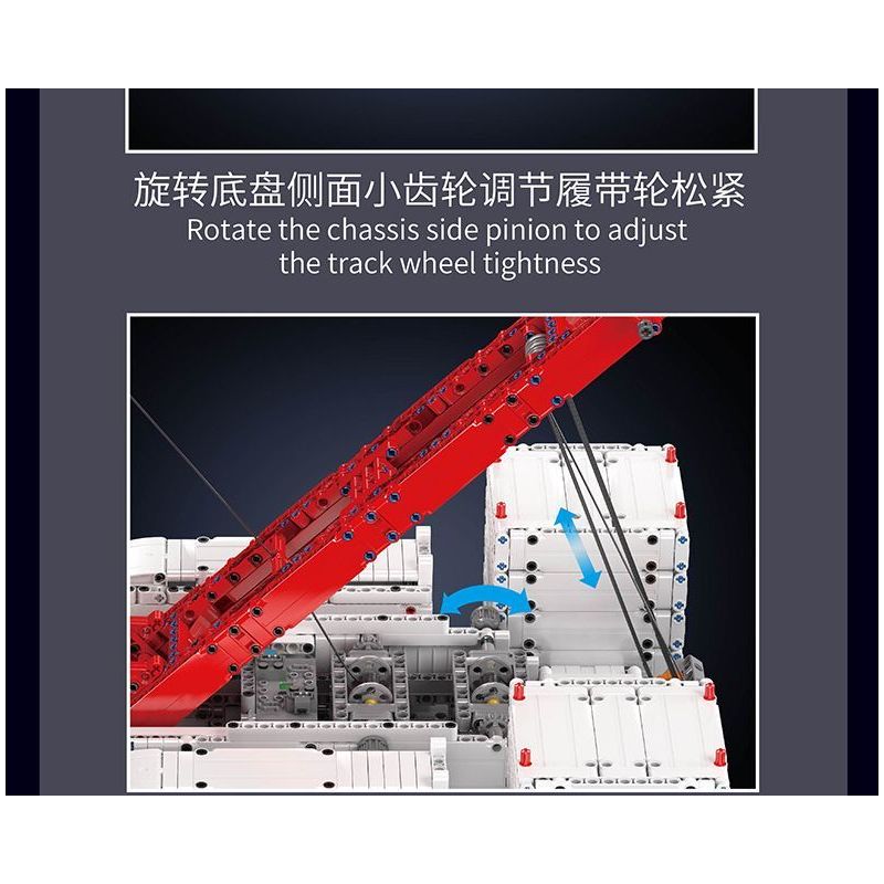 MouldKing 17046 Mould King 17046 CẦN CẨU BÁNH XÍCH WACKER 16000 bộ đồ chơi xếp lắp ráp ghép mô hình Technic WACKER 16000 CRAWER CRANE Kỹ Thuật Công Nghệ Cao Mô Hình Phương Tiện 4494 khối