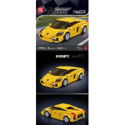 MouldKing 27076 Mould King 27076 LAMBO GALLARDO bộ đồ chơi xếp lắp ráp ghép mô hình Racers Đua Tốc Độ 342 khối