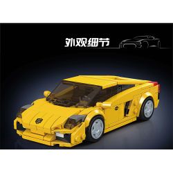 MouldKing 27076 Mould King 27076 LAMBO GALLARDO bộ đồ chơi xếp lắp ráp ghép mô hình Racers Đua Tốc Độ 342 khối