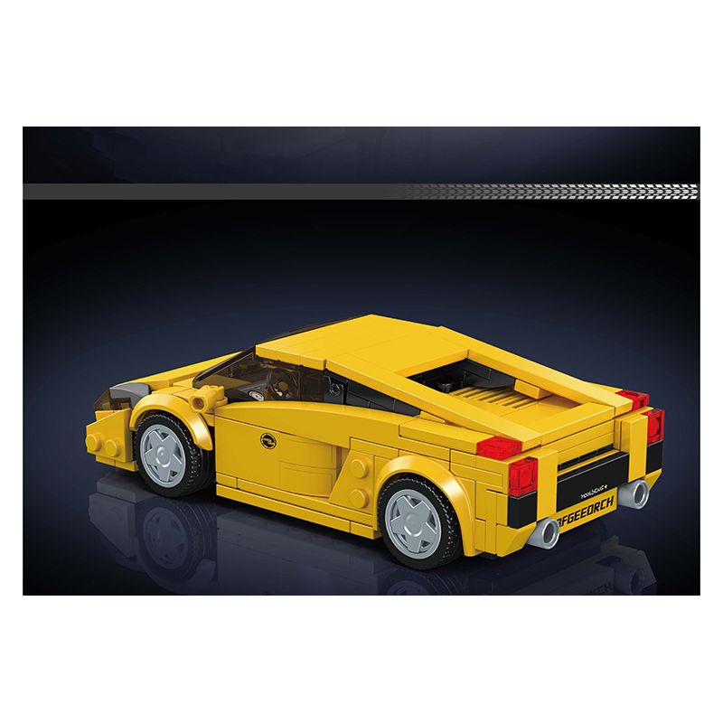 MouldKing 27076 Mould King 27076 LAMBO GALLARDO bộ đồ chơi xếp lắp ráp ghép mô hình Racers Đua Tốc Độ 342 khối