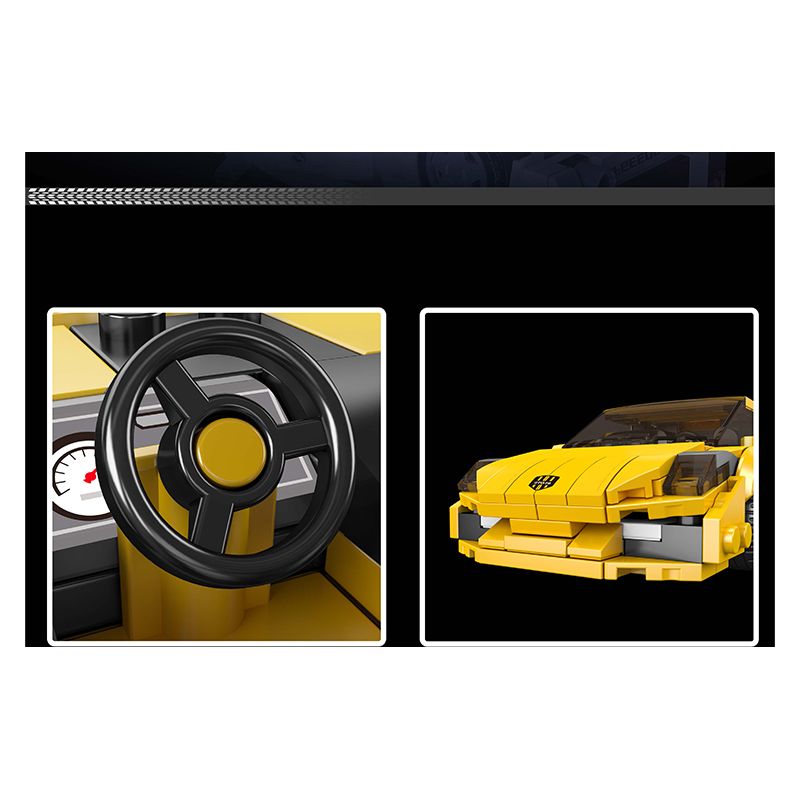 MouldKing 27076 Mould King 27076 LAMBO GALLARDO bộ đồ chơi xếp lắp ráp ghép mô hình Racers Đua Tốc Độ 342 khối