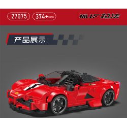 MouldKing 27075 Mould King 27075 LF RAFA (FERRARI RAFA) bộ đồ chơi xếp lắp ráp ghép mô hình Racers LAFERRARI Đua Tốc Độ 374 khối
