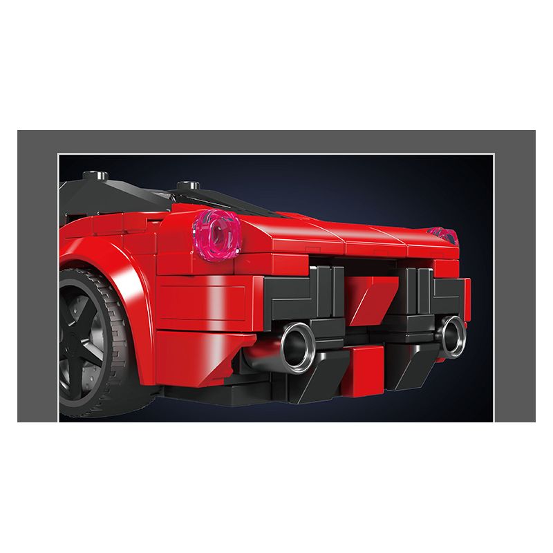 MouldKing 27075 Mould King 27075 LF RAFA (FERRARI RAFA) bộ đồ chơi xếp lắp ráp ghép mô hình Racers LAFERRARI Đua Tốc Độ 374 khối