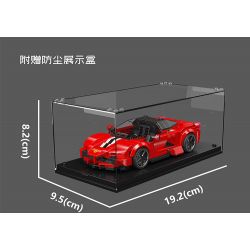 MouldKing 27075 Mould King 27075 LF RAFA (FERRARI RAFA) bộ đồ chơi xếp lắp ráp ghép mô hình Racers LAFERRARI Đua Tốc Độ 374 khối
