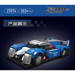 MouldKing 27074 Mould King 27074 XE ĐUA SỨC BỀN PEUGEOT 908RC bộ đồ chơi xếp lắp ráp ghép mô hình Racers Đua Tốc Độ 353 khối