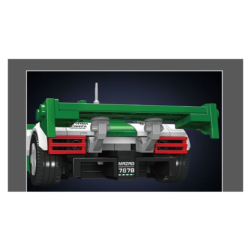 MouldKing 27073 Mould King 27073 XE ĐUA SỨC BỀN MAZDA 787B bộ đồ chơi xếp lắp ráp ghép mô hình Racers Đua Tốc Độ 325 khối
