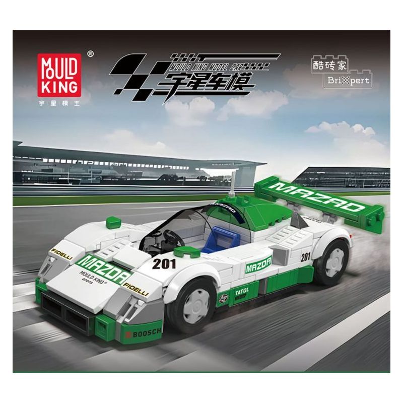 MouldKing 27073 Mould King 27073 XE ĐUA SỨC BỀN MAZDA 787B bộ đồ chơi xếp lắp ráp ghép mô hình Racers Đua Tốc Độ 325 khối
