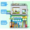 JIESTAR 89117 CỬA HÀNG TIỆN LỢI GIA ĐÌNH bộ đồ chơi xếp lắp ráp ghép mô hình Creator FAMILY SHOP Sáng Tạo 1310 khối