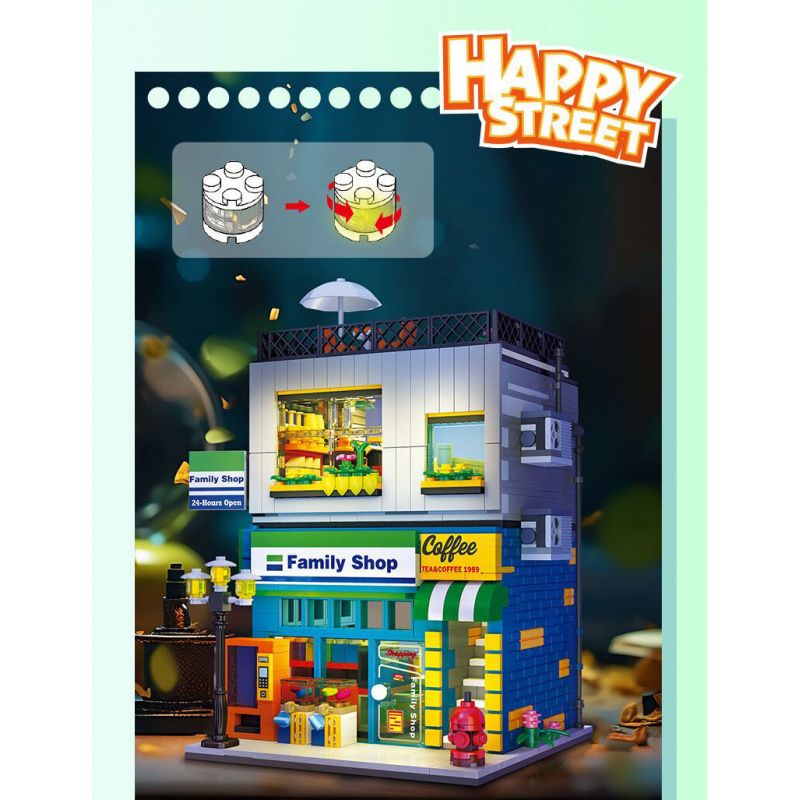 JIESTAR 89117 CỬA HÀNG TIỆN LỢI GIA ĐÌNH bộ đồ chơi xếp lắp ráp ghép mô hình Creator FAMILY SHOP Sáng Tạo 1310 khối JIESTAR 89117 CỬA HÀNG TIỆN LỢI GIA ĐÌNH bộ đồ chơi xếp lắp ráp ghép mô hình Creator FAMILY SHOP Sáng Tạo 1310 khối