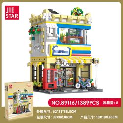JIESTAR 89116 CỬA HÀNG TIỆN LỢI MINI bộ đồ chơi xếp lắp ráp ghép mô hình Creator MINI SHOP Sáng Tạo 1389 khối JIESTAR 89116 CỬA HÀNG TIỆN LỢI MINI bộ đồ chơi xếp lắp ráp ghép mô hình Creator MINI SHOP Sáng Tạo 1389 khối