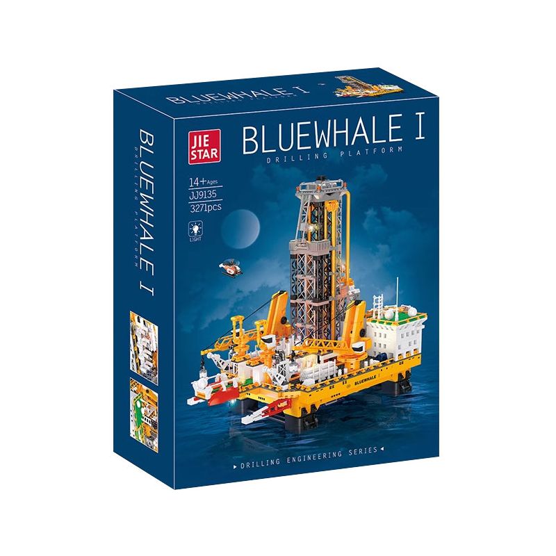 JIESTAR JJ9135 9135 GIÀN KHOAN DẦU NGOÀI KHƠI bộ đồ chơi xếp lắp ráp ghép mô hình Creator BLUE WHALE I Sáng Tạo 3271 khối