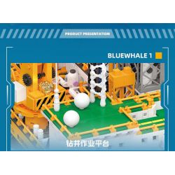 JIESTAR JJ9135 9135 GIÀN KHOAN DẦU NGOÀI KHƠI bộ đồ chơi xếp lắp ráp ghép mô hình Creator BLUE WHALE I Sáng Tạo 3271 khối
