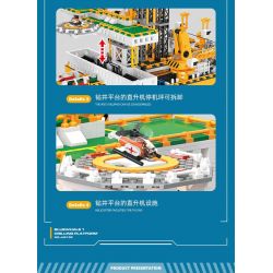 JIESTAR JJ9135 9135 GIÀN KHOAN DẦU NGOÀI KHƠI bộ đồ chơi xếp lắp ráp ghép mô hình Creator BLUE WHALE I Sáng Tạo 3271 khối