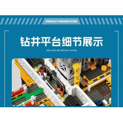 JIESTAR JJ9135 9135 GIÀN KHOAN DẦU NGOÀI KHƠI bộ đồ chơi xếp lắp ráp ghép mô hình Creator BLUE WHALE I Sáng Tạo 3271 khối