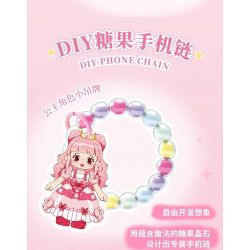 WEKKI 519012 CÔNG CHÚA TRONG MƠ ĐIỆN THOẠI DI ĐỘNG STAR DREAM PRINCESS NHỎ MÀU XANH MA THUẬT bộ đồ chơi xếp lắp ráp ghép mô hình Girl Con Gái