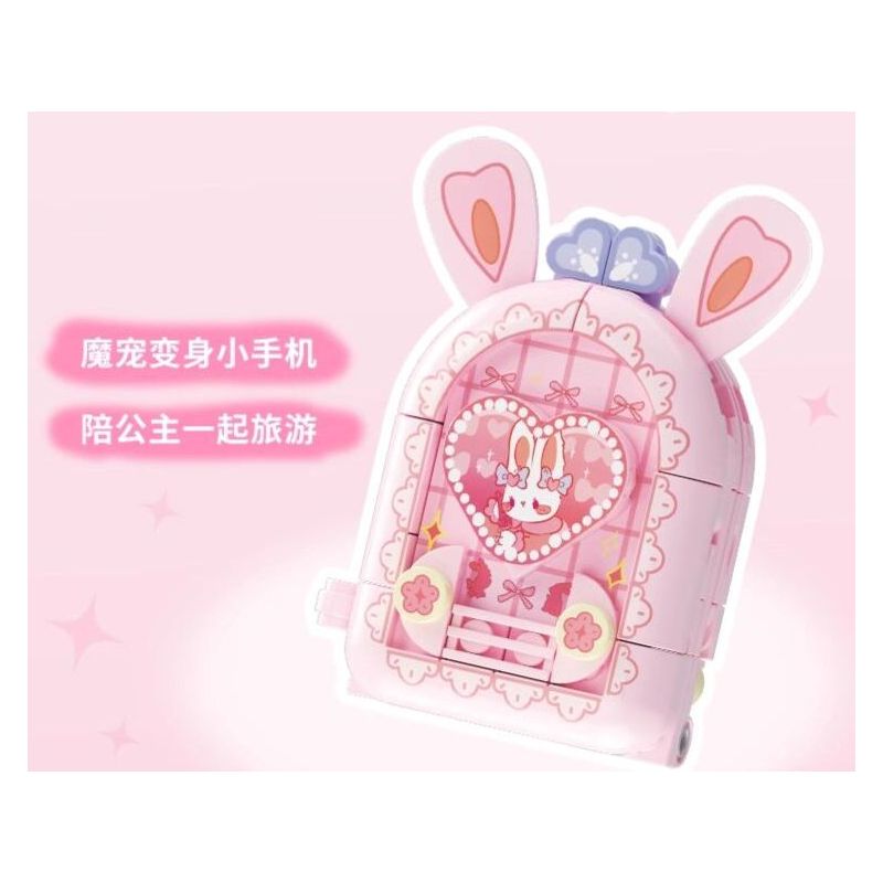 WEKKI 519011 CÔNG CHÚA TRONG MƠ ĐIỆN THOẠI DI ĐỘNG YUNMENG NHỎ MA THUẬT MÀU TÍM bộ đồ chơi xếp lắp ráp ghép mô hình Girl Con Gái